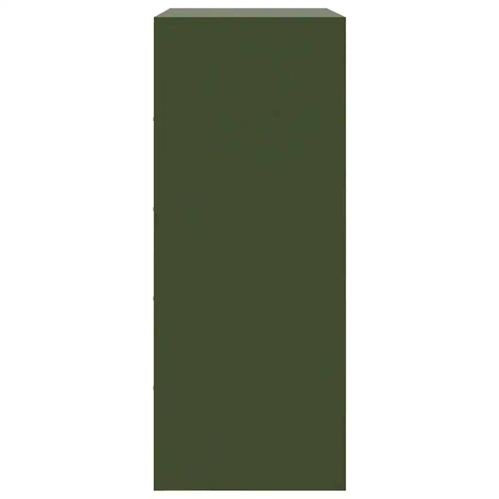 Credenza Verde Oliva 67x39x95 cm in Acciaio