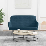 vidaXL Panca Blu 110x76x80 cm in Velluto