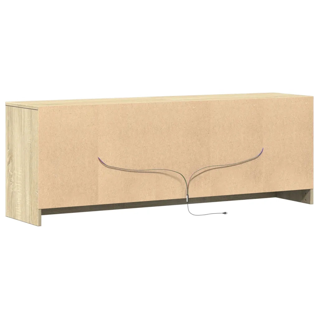 Mobile Porta TV con LED-Mobile per TV-Credenza TV Rovere Sonoma 139,5x34x50 cm Truciolato