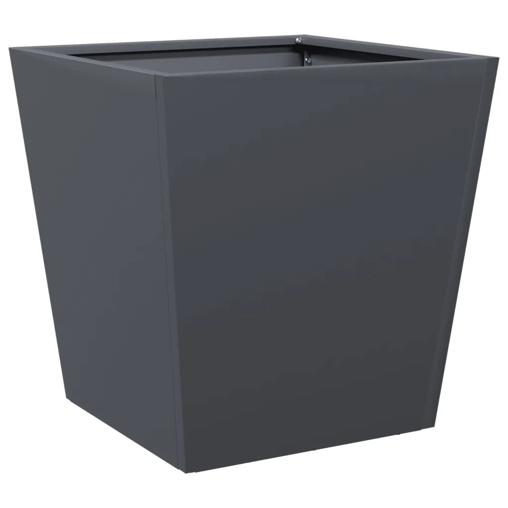 Fioriera da Giardino Antracite 40x40x40 cm in Acciaio 851056