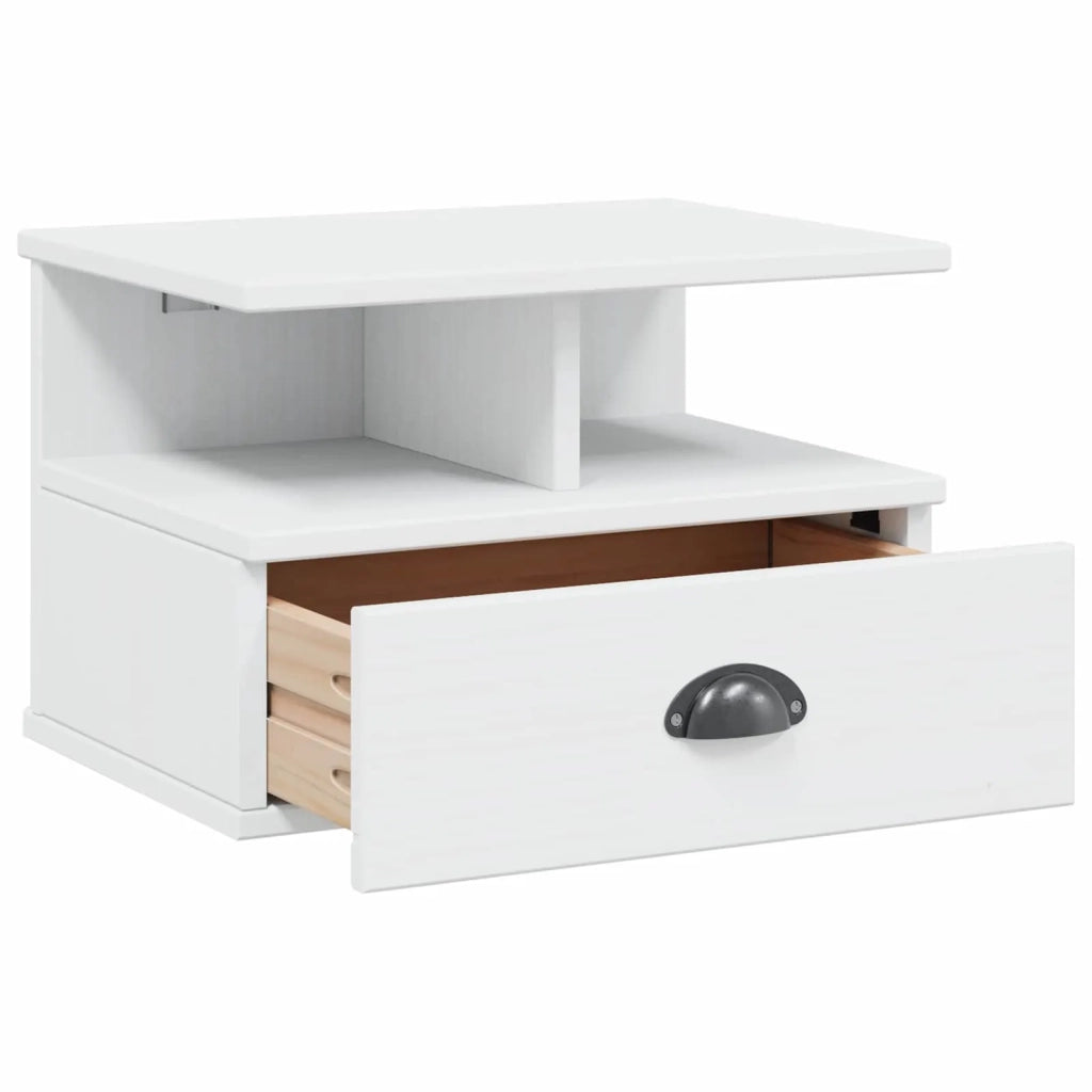 Armadio da Notte con cassetto HILL Bianco 40 x 31 x 27 cm 42025044