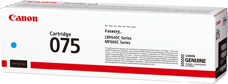 Canon 075 cartuccia toner 1 pz Originale Ciano