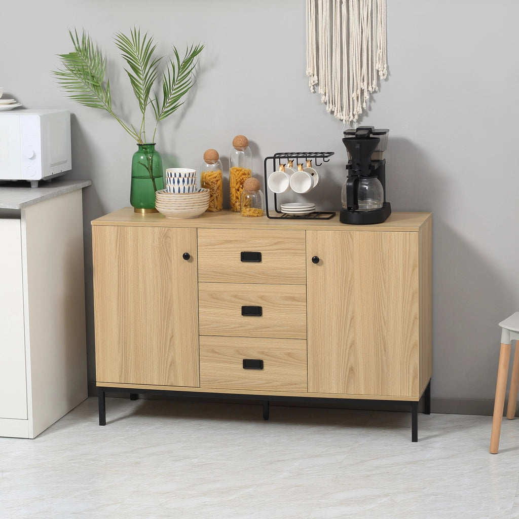 Cassettiera con ante e ripiani ¨C zephmum ¨C 120x39,5x77 cm