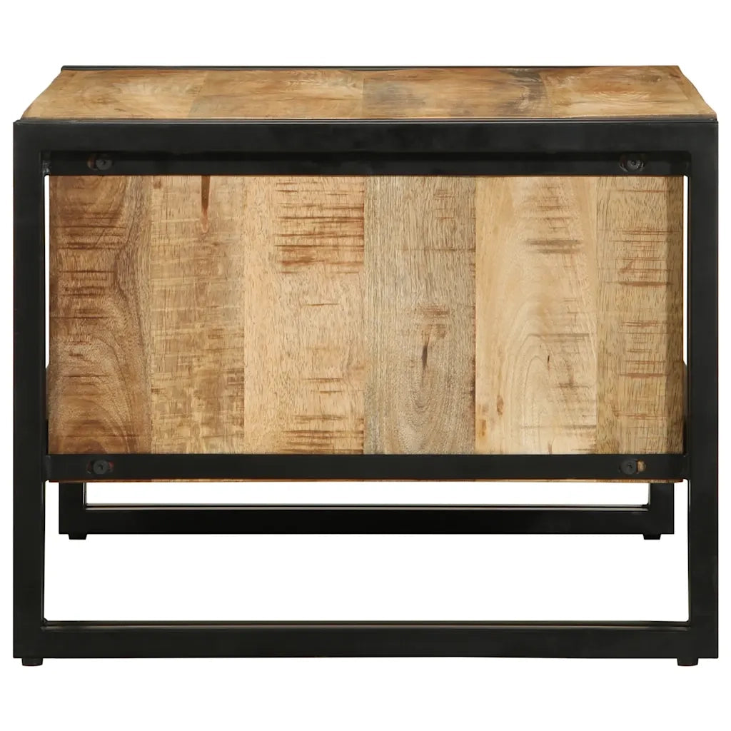 Tavolino 70x50x38 cm in Legno Massello di Mango Grezzo 4102709