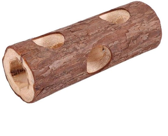 Giocattolo per Criceti di Alta Qualità - Tunnel in Legno - Giocattolo per Criceti e Conigli - Materiale Sicuro - Duraturo - Adatto per Piccoli Animali Domestici - Giocattoli per Animali