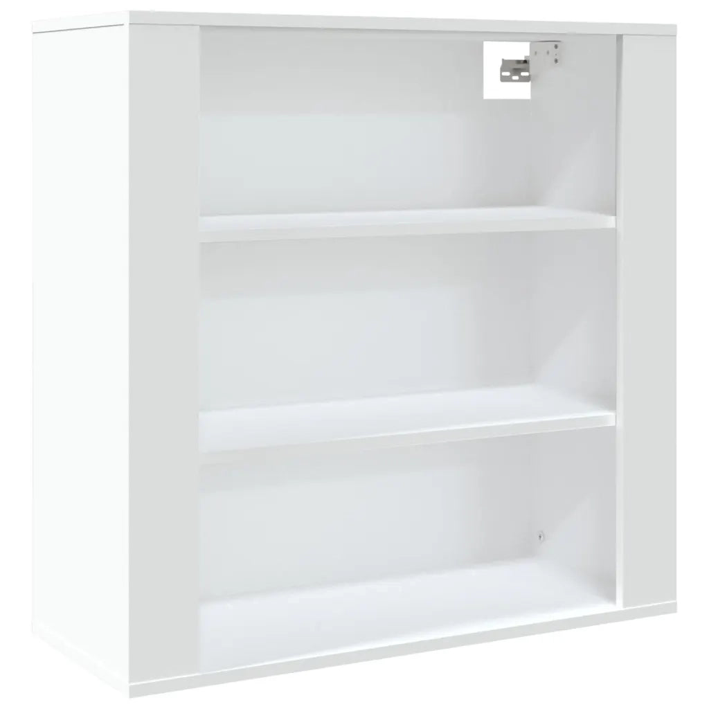 Armadietto a Muro | Mobile a Parete Bianco 80x33x80 cm in Legno Multistrato