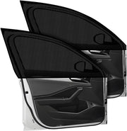 Tendeola solare universali - 2 pezzi - Nylon - 120 x 56 cm - Nero - Protezione UV efficace