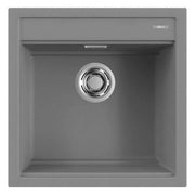 Lavello Elleci Incasso 1 vasca 51x51 Best 104 Granitek Grigio Titanium LMB10473