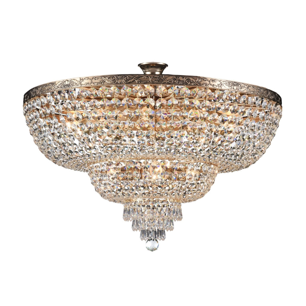 Maytoni Plafoniera contemporanea Palace 14 luci E27 oro metallo cristallo