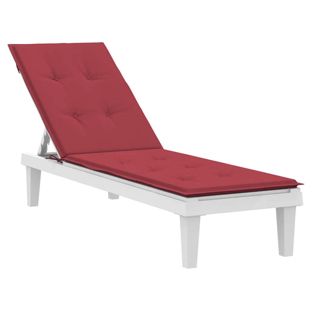 Cuscino per Sdraio Rosso Vino (75+105)x50x3 cm cod mxl 54716