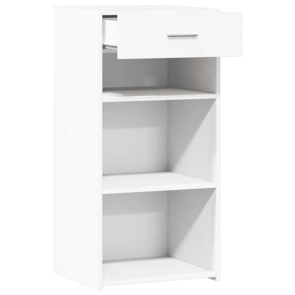 Buffet credenza cassettiera mobiletto mobile contenitore organizer per cucina soggiorno salotto 45 x 42,5 x 93 cm legno ingegnerizzato bianco 02_0030315
