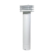 ESALATORE FUMO VENTILATO IN LAMIERA VERNICIATA BIANCA- Diam. 125- DK- pezzi 1
