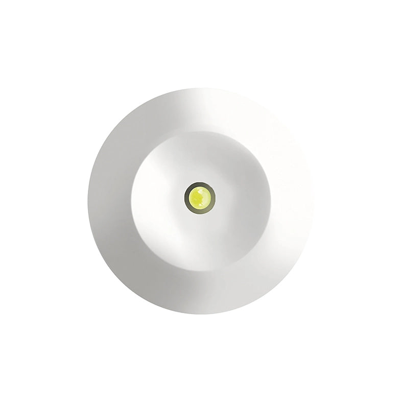 Apparecchio di Emergenza BACKUP LED 1,1W IP20 6000K Bianco - Lampada da incasso ad alta luminosità per installazione a parete o soffitto