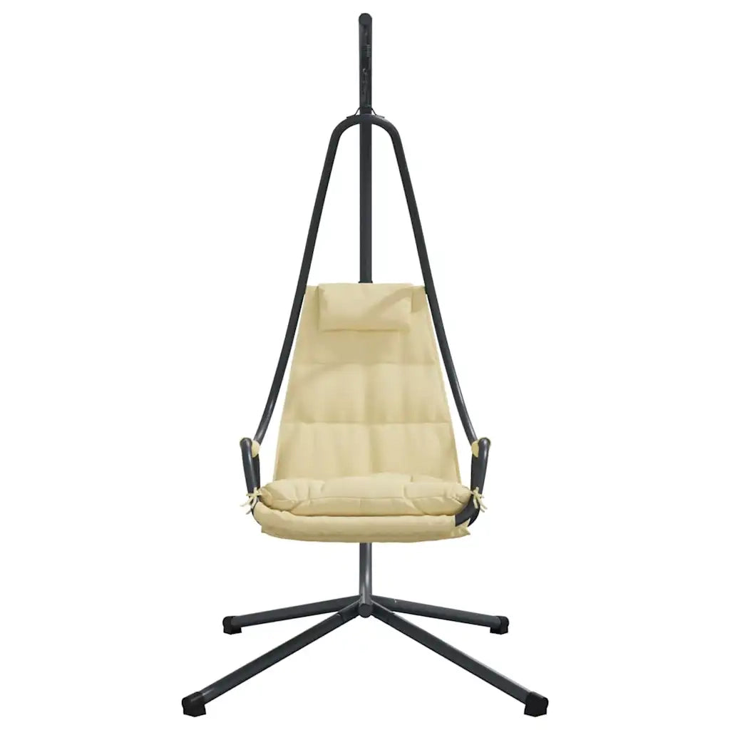 Sedia uovo sospesa Beige 94 x 107 x 196,5 cm Acciaio 42003855