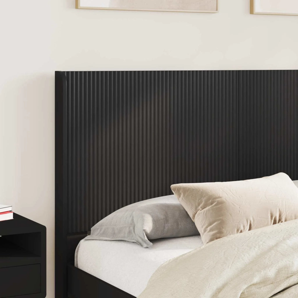 Struttura del letto con stoccaggio e testata Nero 120 x 190 cm