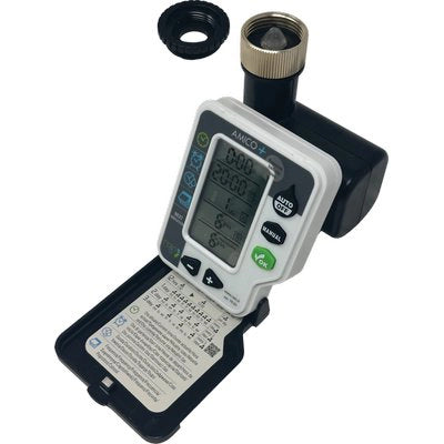CENTRALINA IRRIGAZIONE AMICO +1 METAL RAIN - INNESTO RAPIDO 3/4F 2XSTILO AA VOLT 1,5