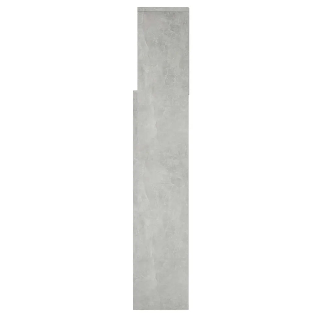Testiera con Scomparti-Testata del letto Grigio Cemento 160x19x103,5 cm