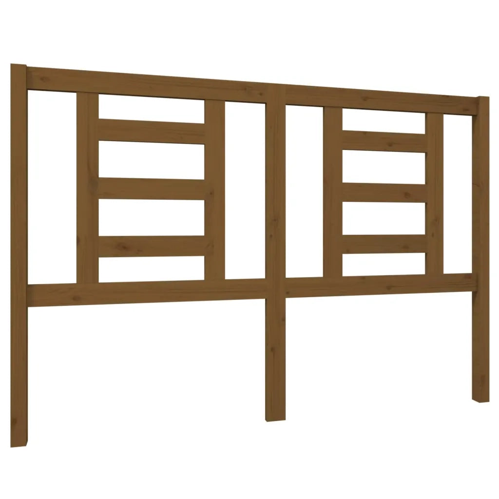 Testiera per Letto ambra 146x4x100 cm in Legno Massello di Pino 818823