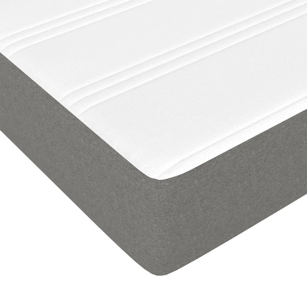 Materasso a Molle Insacchettate Rigidità Media Grigio Scuro 80x200x20 cm 347675