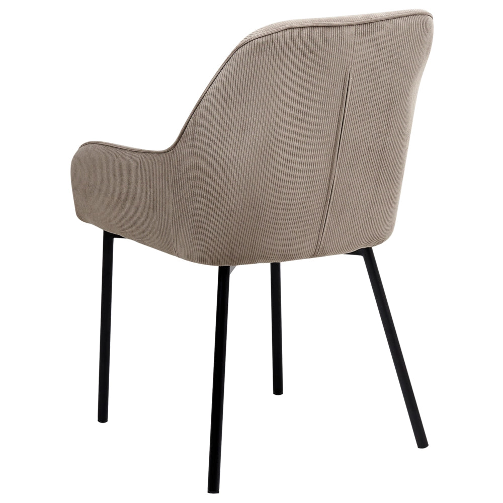 Set di 2 Sedie da Pranzo con Rivestimento in corda beige gambe dorate glamour retrò