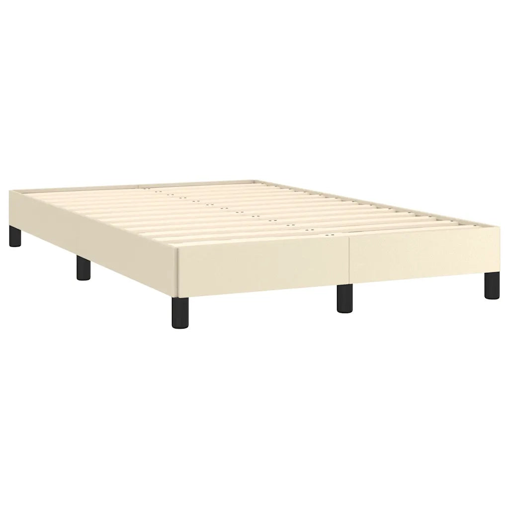 Giroletto senza Materasso Crema 120x190 cm Similpelle 379498