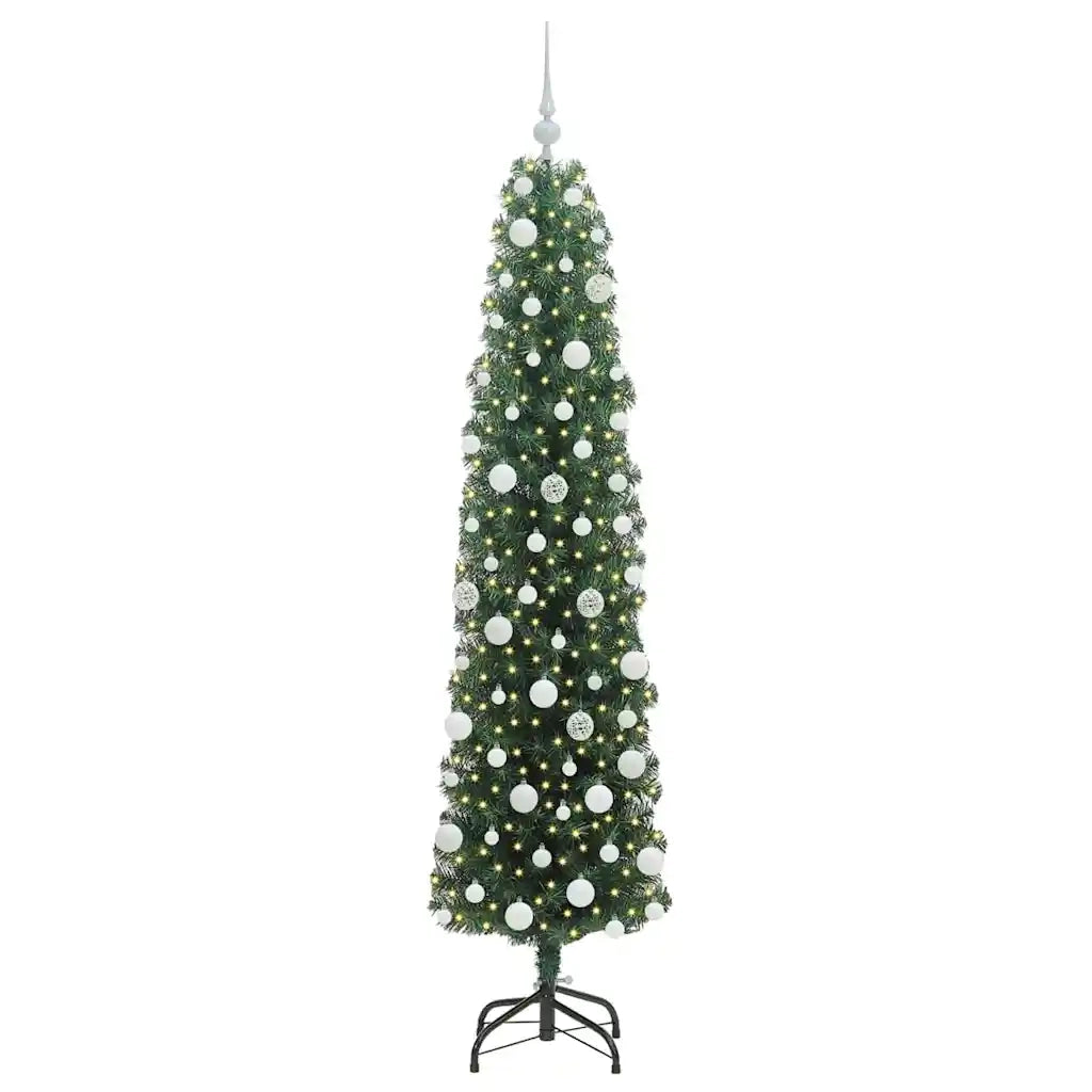 Albero di Natale artificiale con 300 LED Verde 180 cm