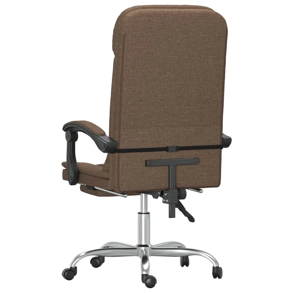 Sedia da Ufficio Massaggio Reclinabile Marrone in Tessuto cod mxl 24886