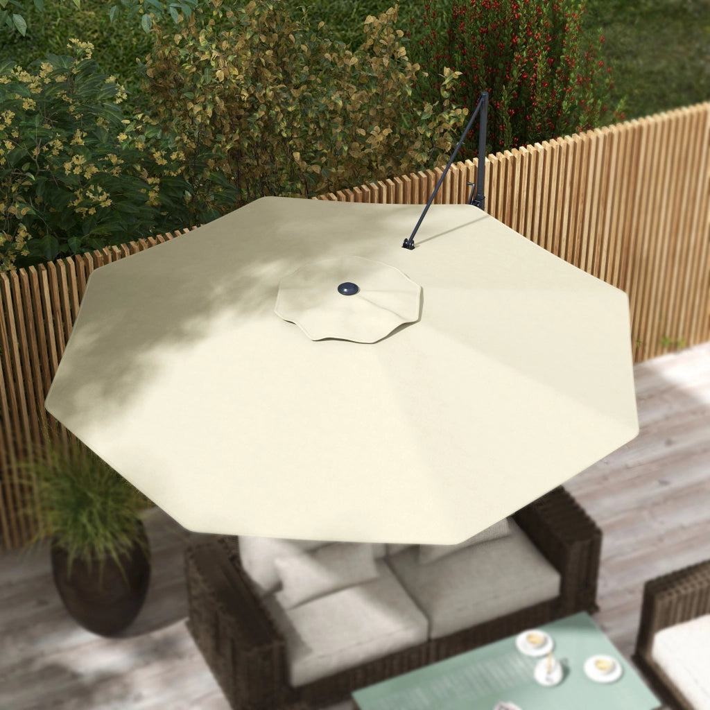 Ombrellone da Giardino Regolabile ¨C zephmum ¨C Crema ?294x242 cm