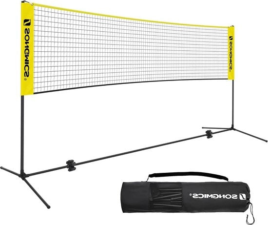 Racchetta da badminton 5 m - regolabile in altezza - set con telaio metallico stabile e borsa nera SYQ500Y racchetta da badminton 

Nota: Ho mantenuto il codice prodotto SYQ500Y per poterlo utilizzare come riferimento.