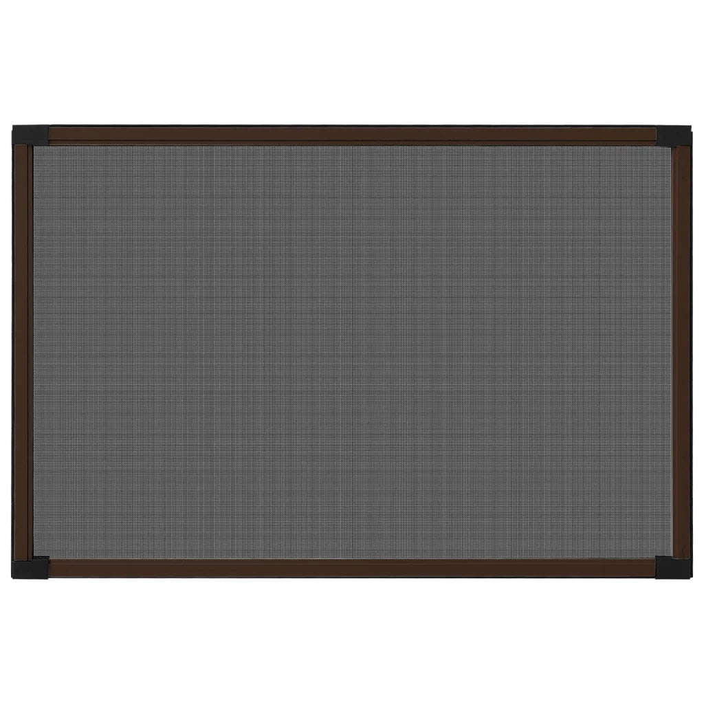 Zanzariera Allungabile per Finestre Marrone (75-143)x50 cm 149039