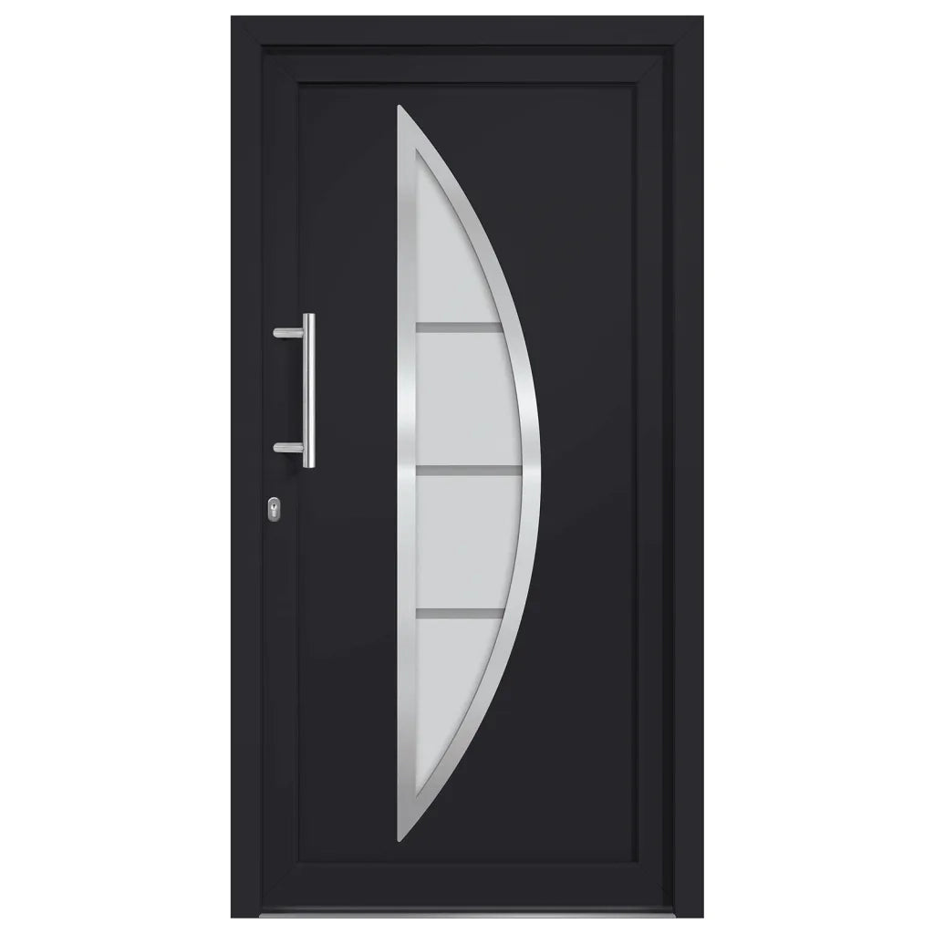 Porta di Ingresso Antracite 98x190 cm 279212