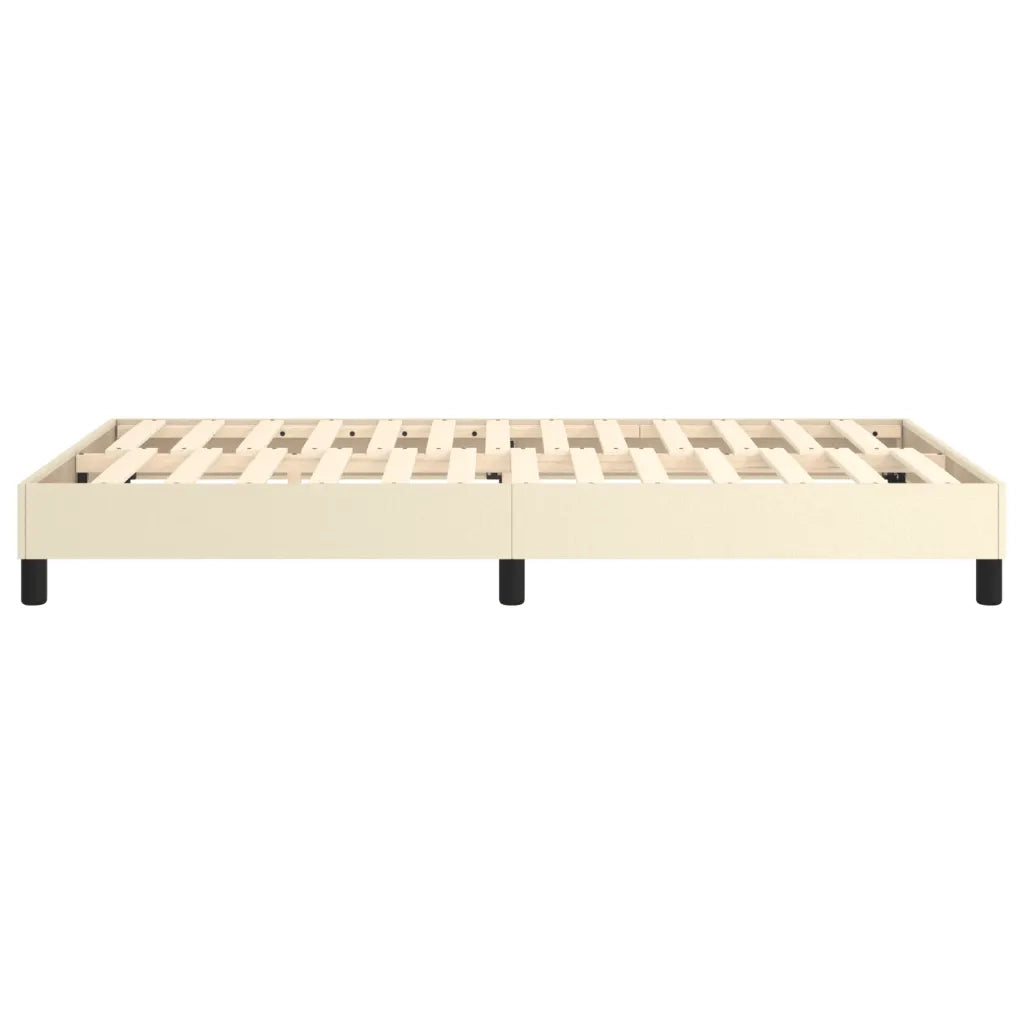 Struttura Letto a Rete a Molle-Giroletto Crema 120x200 cm in Similpelle 789200