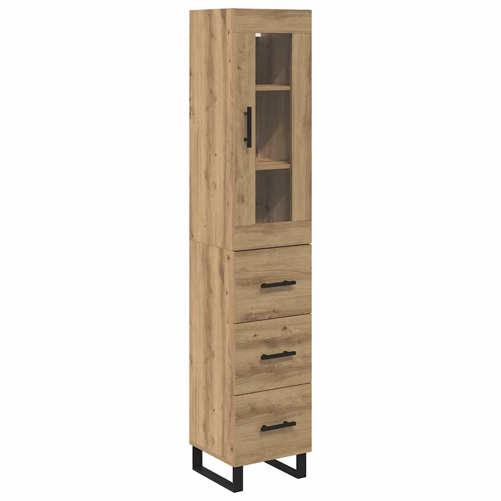 Credenza con cassetto Rovere artigianale 34,5 x 34 x 180 cm 3416000