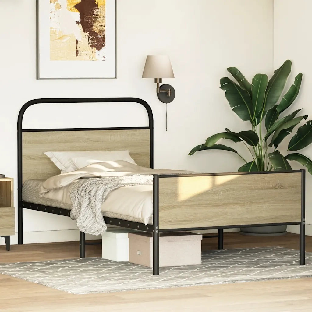 Giroletto senza Materasso Rovere Sonoma 107x203cm in Truciolato 4100442