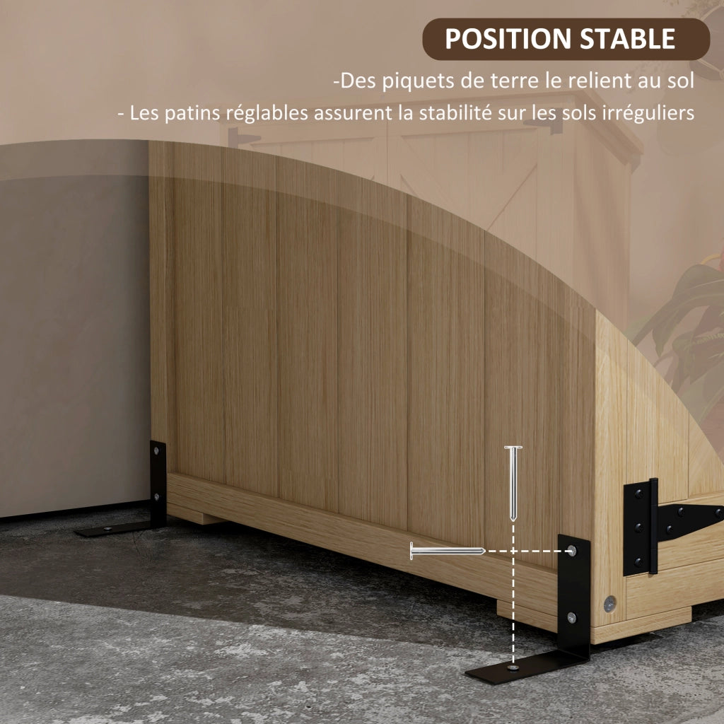 Armadio da giardino per attrezzi ¨C zephmum ¨C legno pino 90x54.5x168.5 cm