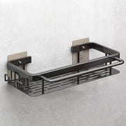 Organizzatore per bacinelle da cucina, senza perforazione, caddy per accessori da cucina, piastra per accessori da cucina, contenitore per spugne/bastoncini/detersivi, lavandino nero con appendiasciuga e ganci