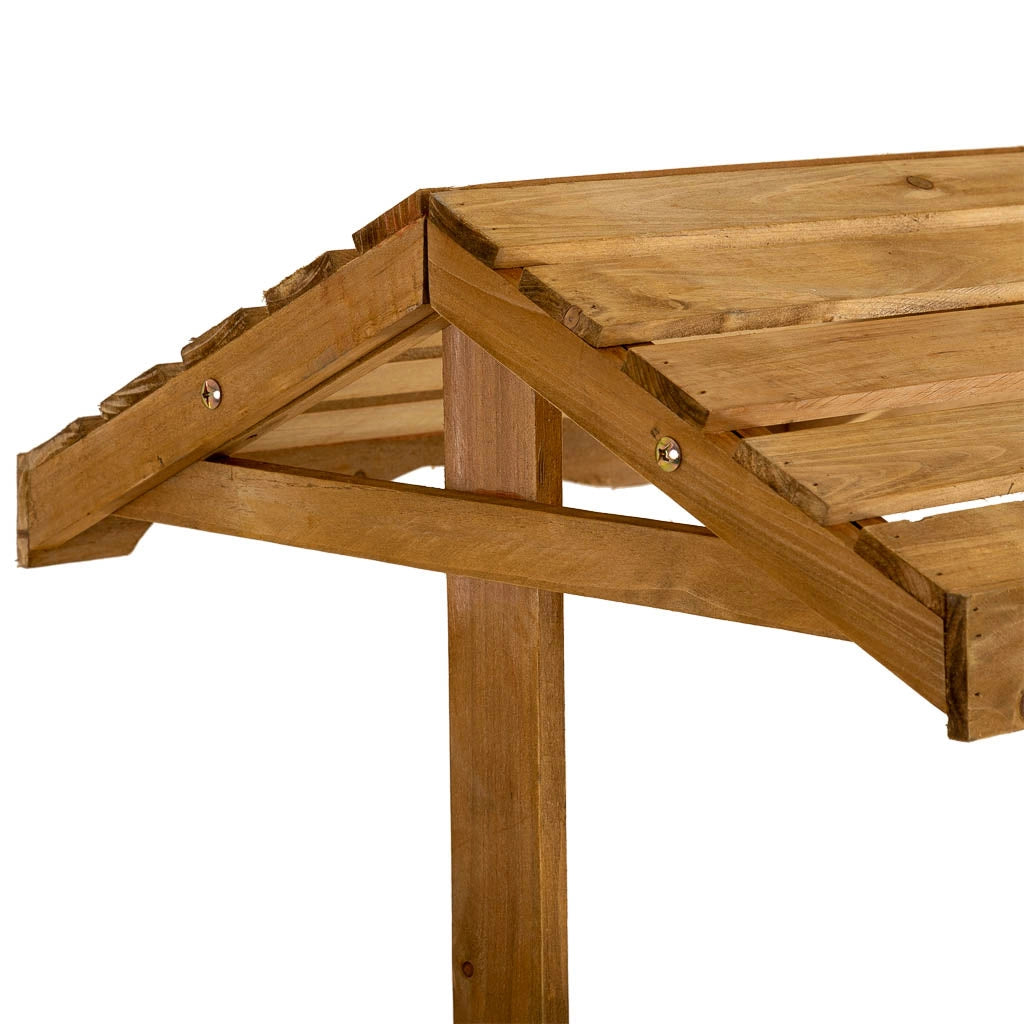 Mensola espositiva in legno marrone 95x51x165h cm
