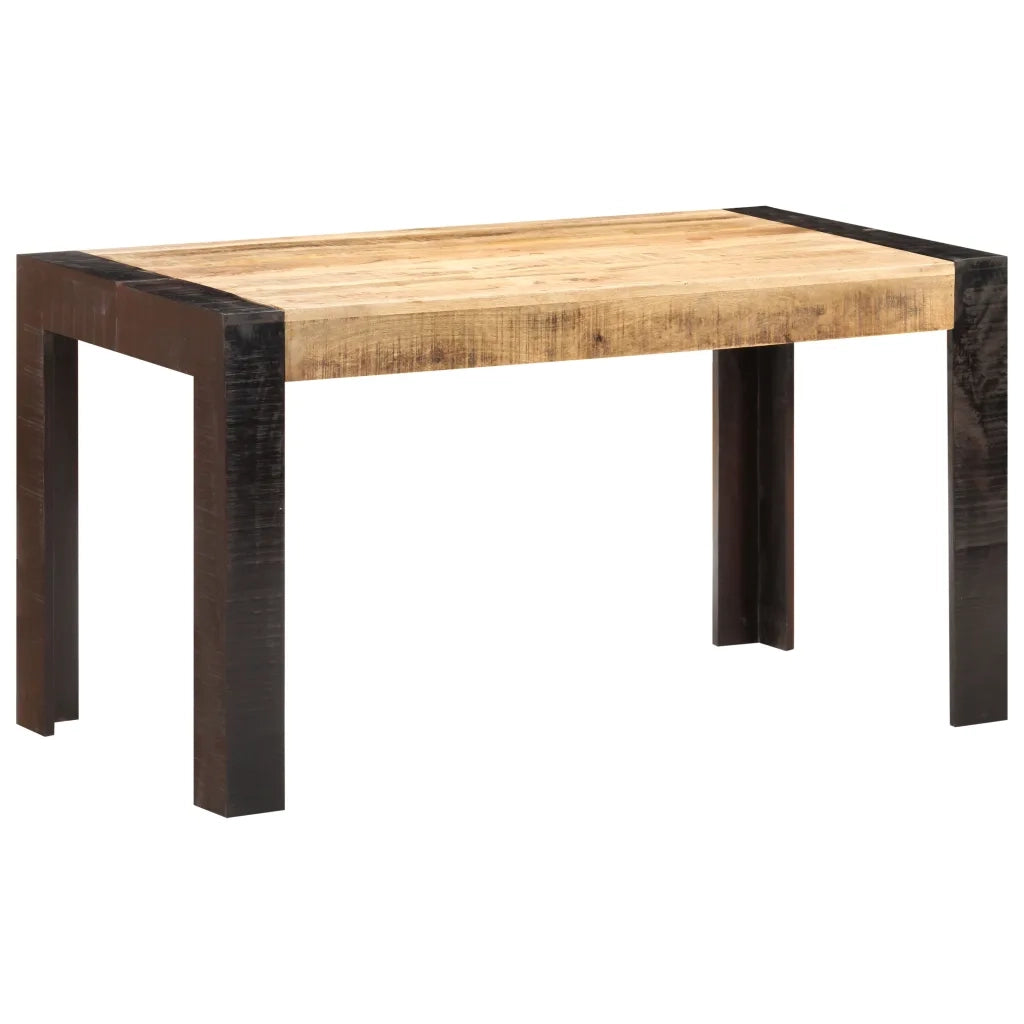 Tavolo da Pranzo | Tavolo da cucina 140x70x76 cm in Legno Massello di Mango Grezzo