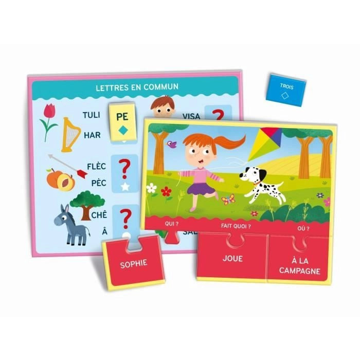 Clementoni - Cofanetto giochi di lettura - Giochi di associazione e riconoscimento - Dai 4 anni