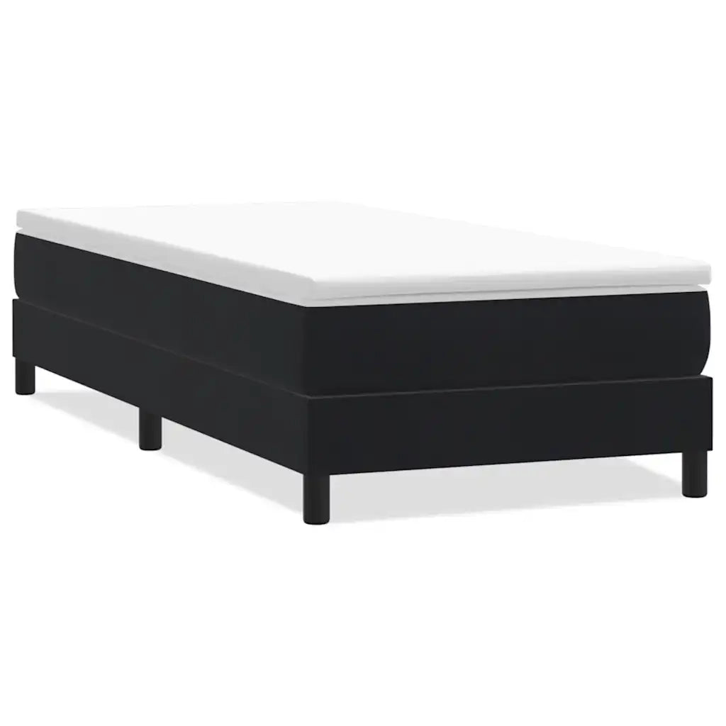 Giroletto a Molle senza Materasso Nero 80x210 cm Velluto 3315803