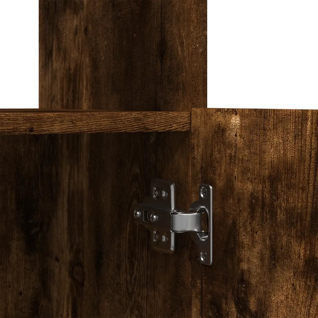 Credenza Rovere Fumo 63x33x180 cm in Truciolato 3309604