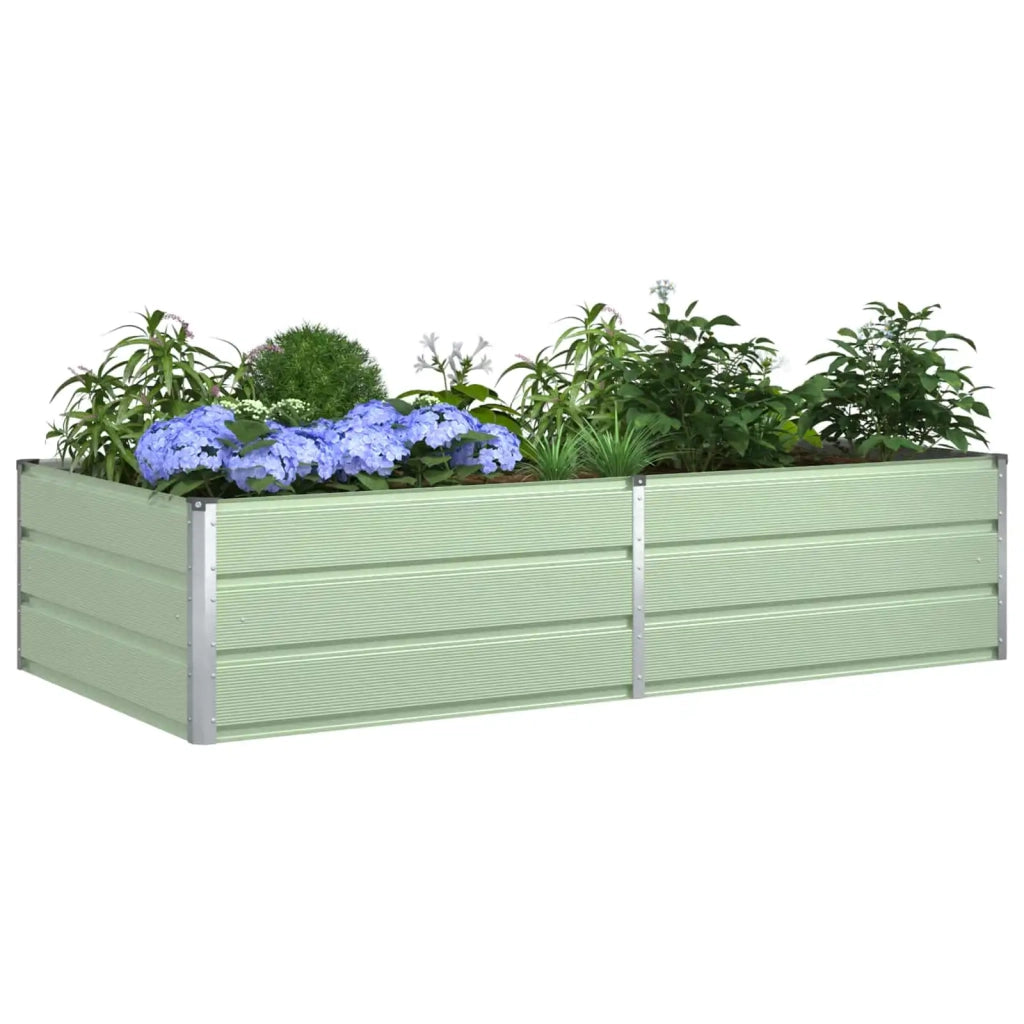 Fioriera Verde Pastello 195 x 100 x 45 cm Acciaio zincato 42018271
