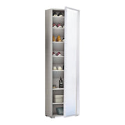 Mobile Portascarpe Asiago, Scarpiera 7 Ripiani Made in Italy, 50x32x182h cm Bianco