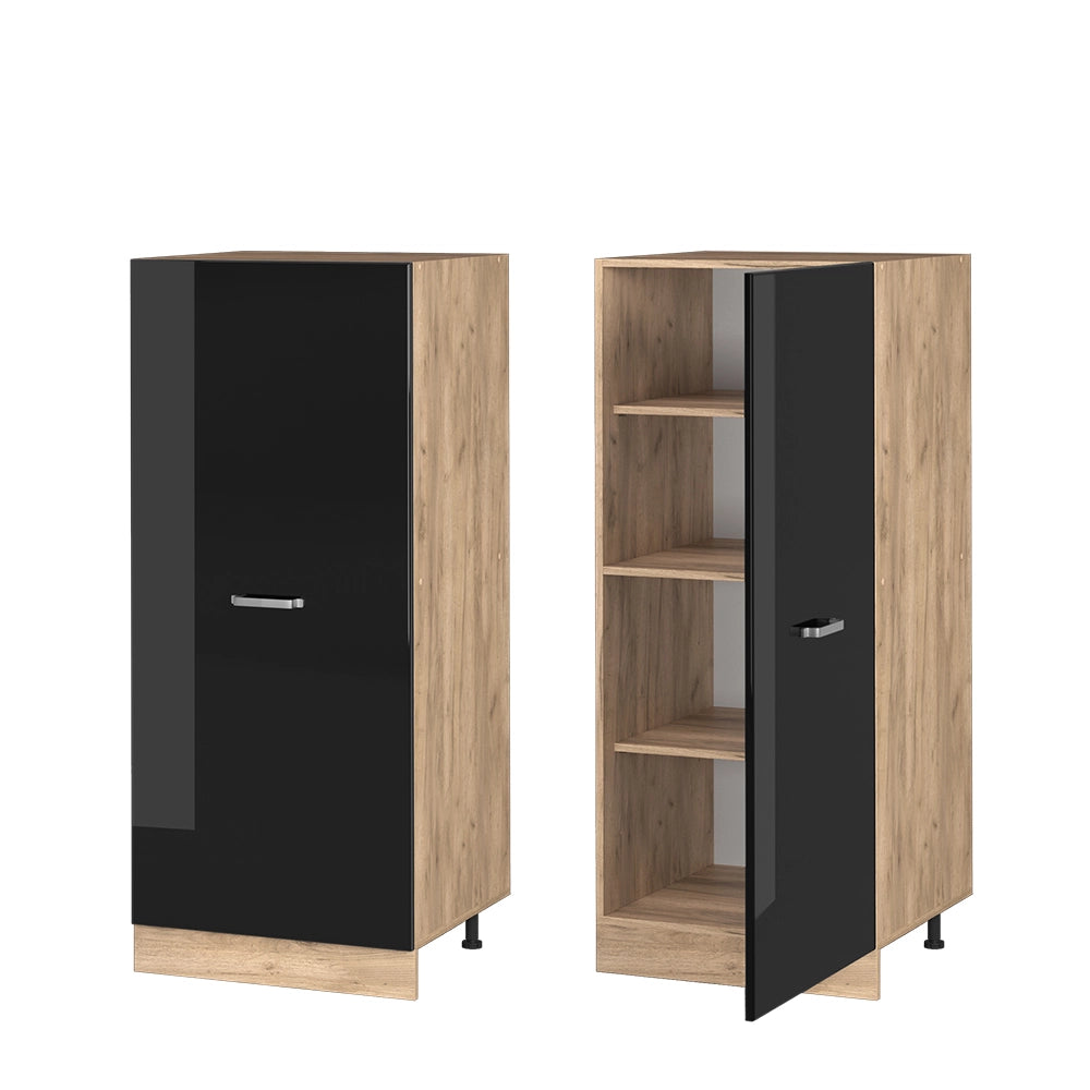 Vicco mobile cucina dispensa Nero lucido 60 cm
