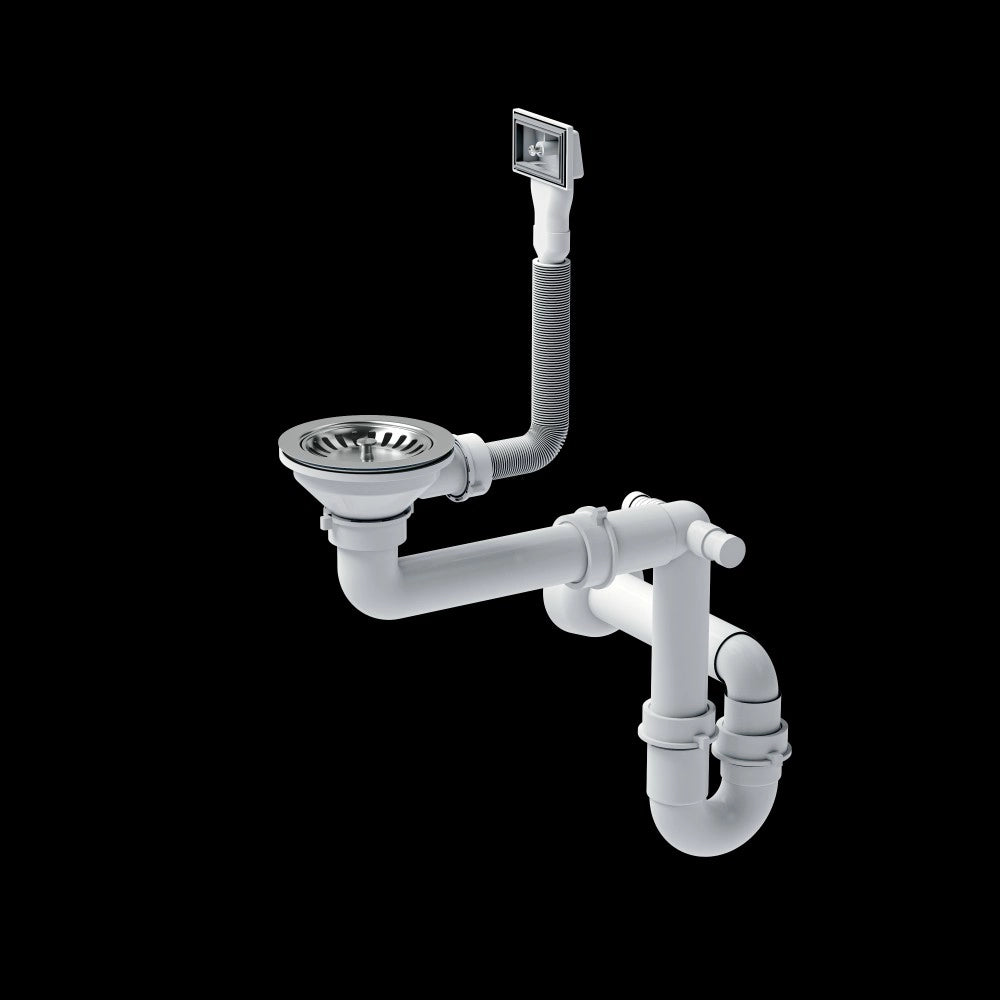 Lavello In Acciaio Russel 111 Brush Nickel Ventricolo destro