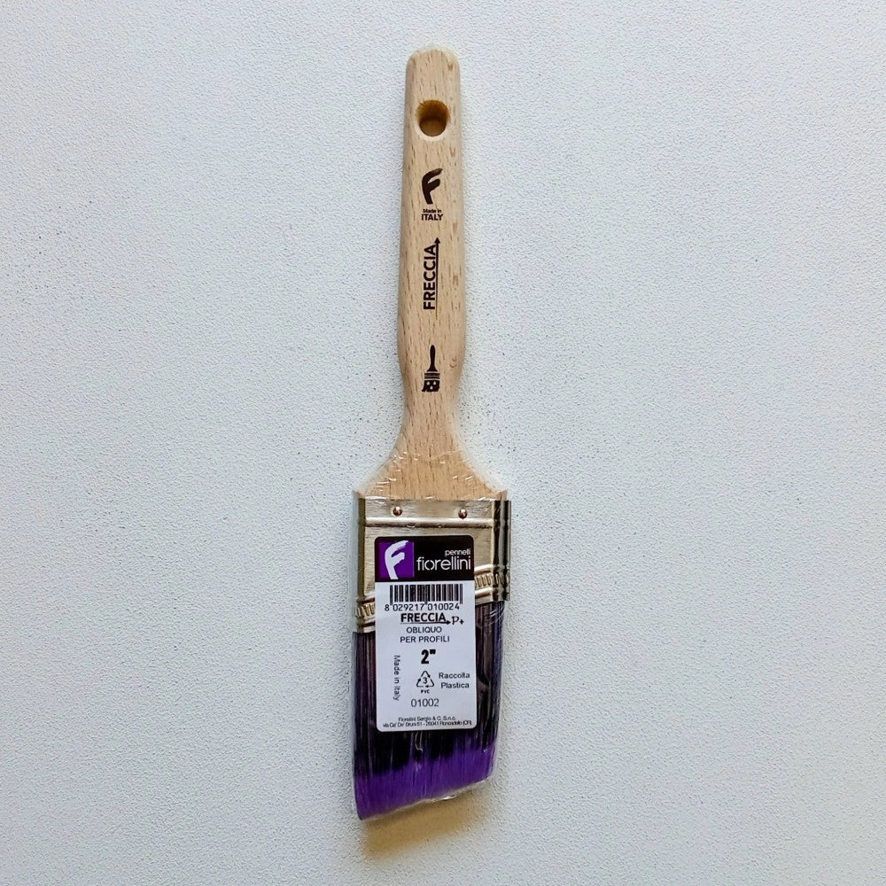 Fiorellini pennello serie freccia p+ da 2 professionale setola krex per pittura impregnante e smalto base acqua e