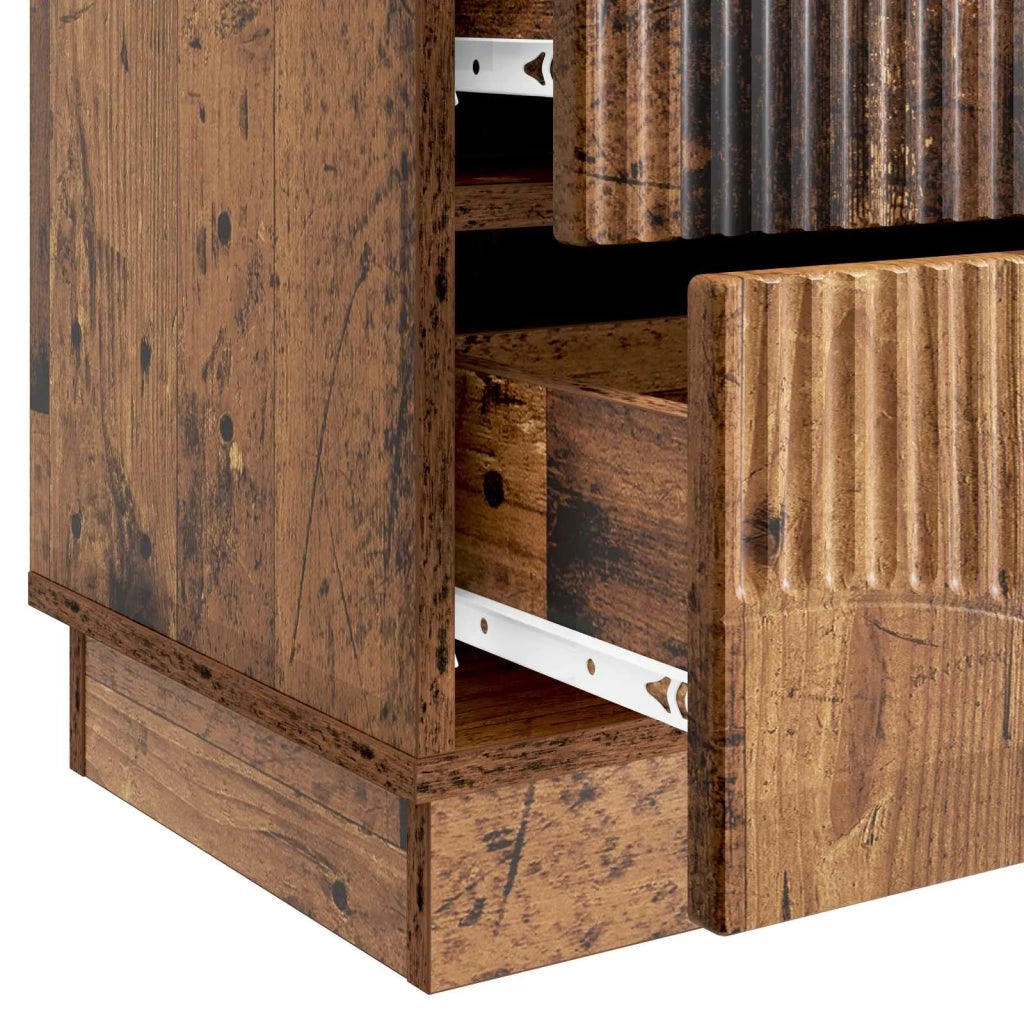 Armadio da Notte con cassetto Legno antico 43 x 34,5 x 44,5 cm 895231