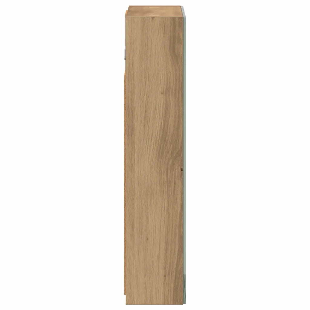 Mobiletto per specchio da bagno con porta Rovere Artigianale