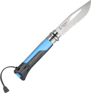Coltellino da Caccia Op. 8 - 19.0cm di Lunghezza - Manico in Legno con Impugnatura in Acciaio Inox
