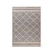 Tappeto moderno Rhombus a motivi geometrici marrone e beige